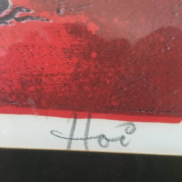 ORIGINAL SERIGRAPH MCM HOI LEBADANG OF HORSES NUMBERED AND SIGNED AB - Picture 4 of 8